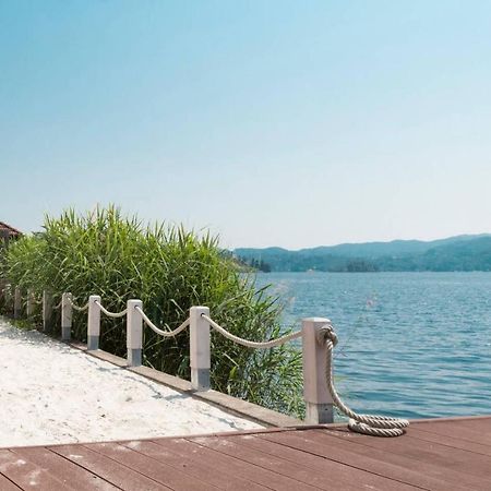 La Playa Cottage Con Spiaggia Privata Pettenasco Eksteriør bilde