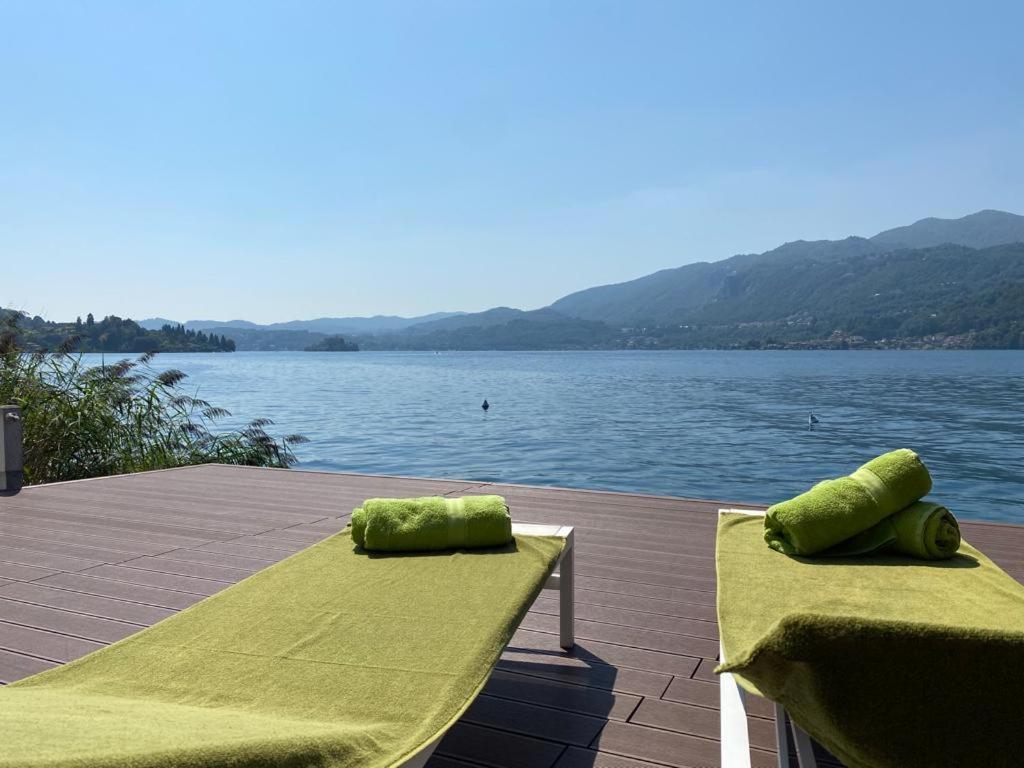 La Playa Cottage Con Spiaggia Privata Pettenasco Eksteriør bilde