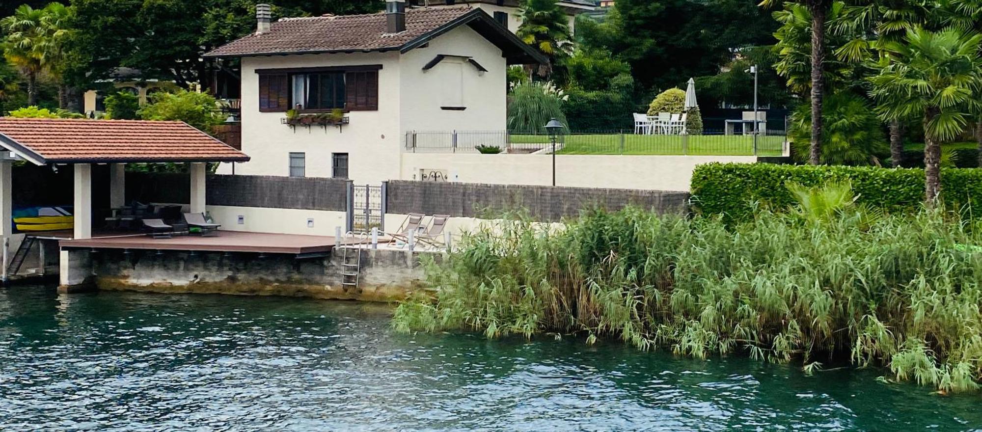 La Playa Cottage Con Spiaggia Privata Pettenasco Eksteriør bilde